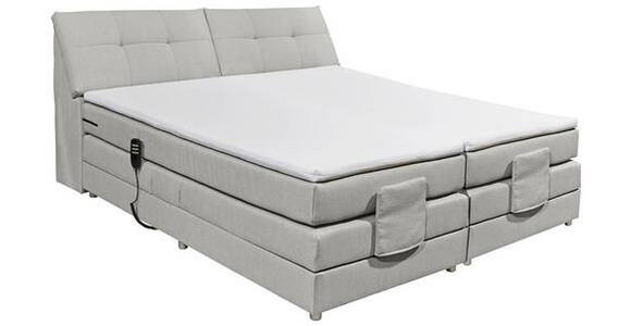 BOXSPRINGBETT CARPINO 2 - Silberfarben, Design, Kunststoff/Textil (180/200cm) - Esposa