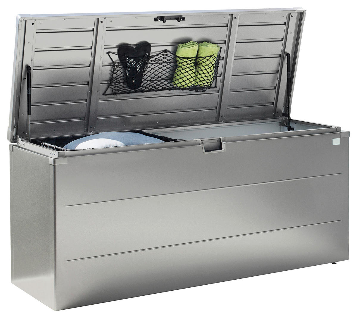 KISSENBOX - Grau, Basics, Metall (170/81/70cm) - Biohort