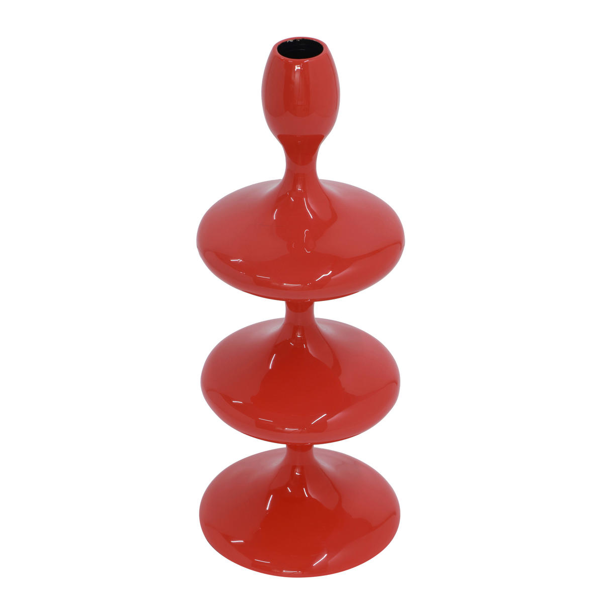 STABKERZENHALTER - Rot, Basics, Metall (11/28/11cm)