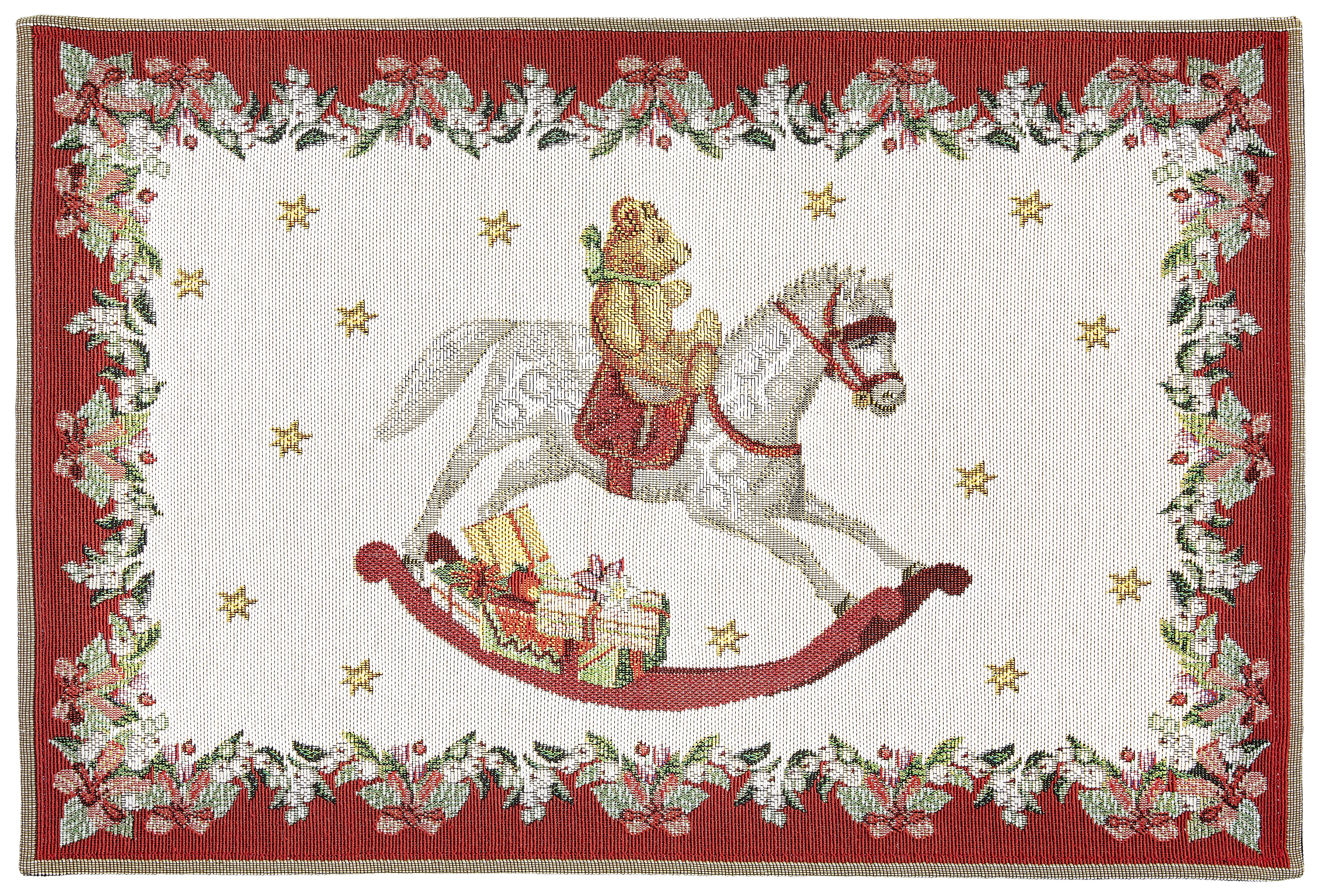 TISCHSET Textil Grün, Rot, Weiß 32/48 cm  - Rot/Weiß, Trend, Textil (32/48cm) - Villeroy & Boch