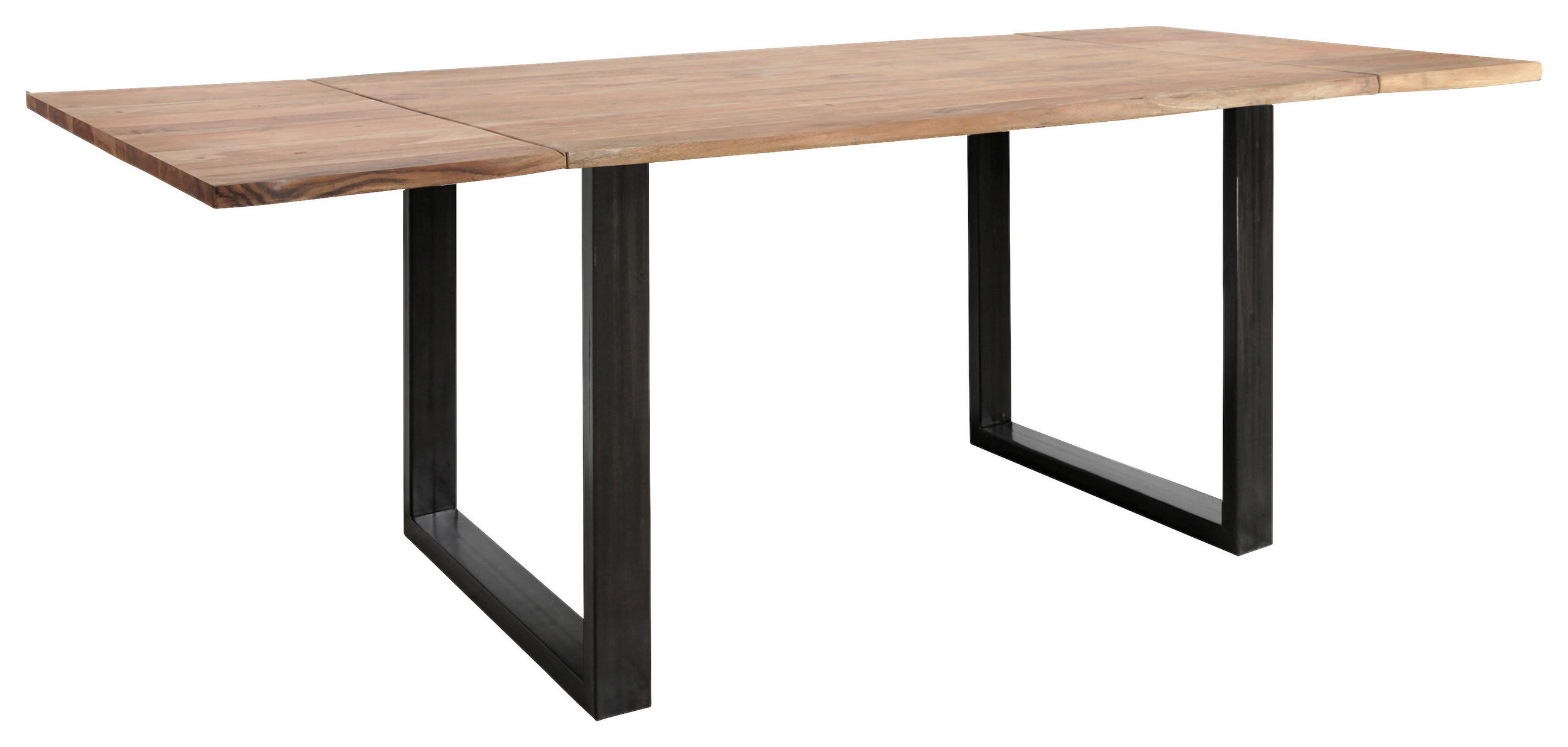 ESSTISCH in Holz 140/90/77 cm  - Naturfarben/Akaziefarben, KONVENTIONELL, Holz/Metall (140/90/77cm) - Livetastic