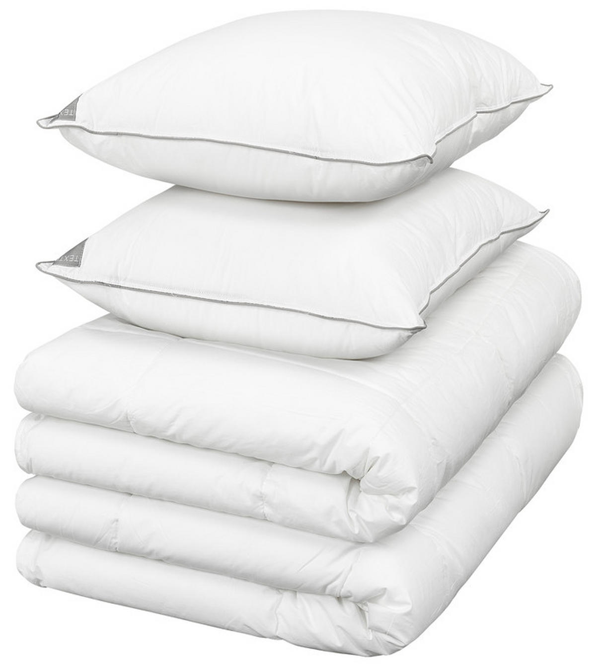 TÄCKE MED SÖMMAR 150/200 cm  - vit, Basics, textil (150/200cm)