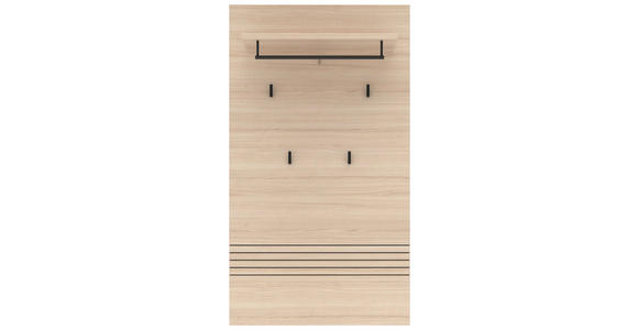 GARDEROBENPANEEL in 78/139/30 cm - Eichefarben, Design, Holzwerkstoff/Metall (78/139/30cm) - Xora