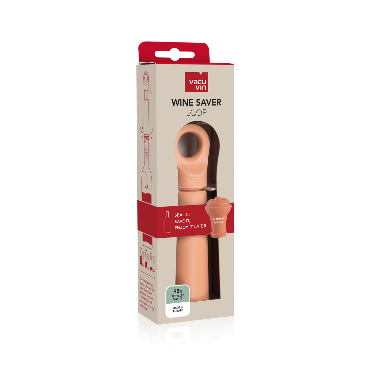 PUMPA ZA VINO    - Basics, plastika (21,9/6,6/3,9cm) - Vacu Vin