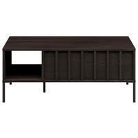 COUCHTISCH in Holz  - Wengefarben/Schwarz, Design, Holz/Metall (100/55/40cm) - MID.YOU