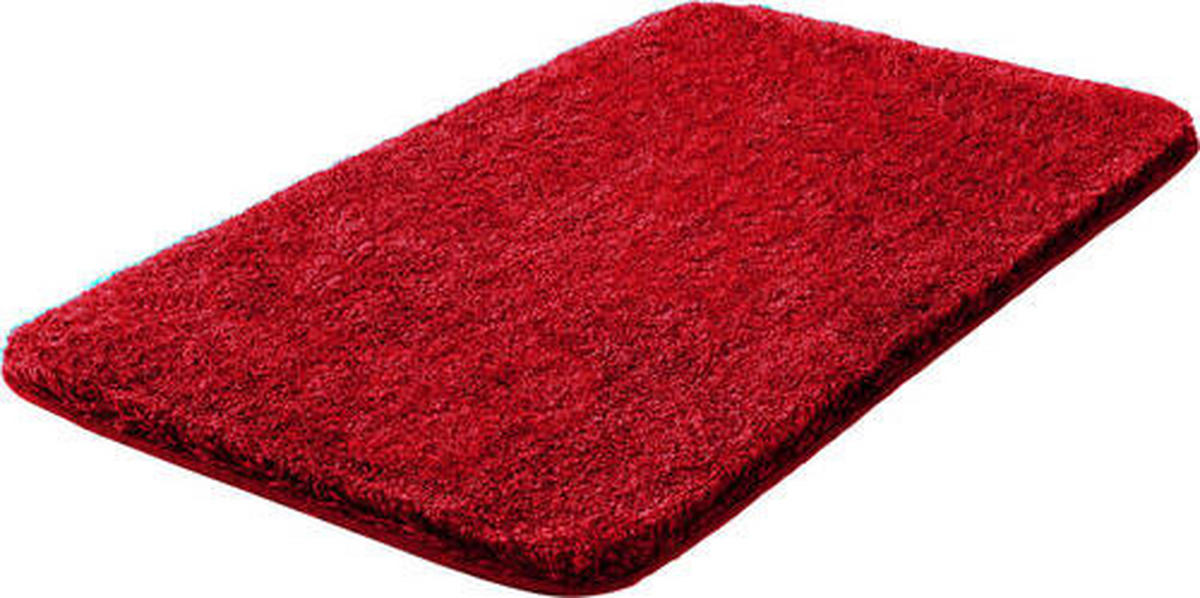 BADTEPPICH Rot 50/80 cm  - Rot, Basics, Kunststoff/Textil (50/80cm) - Grund