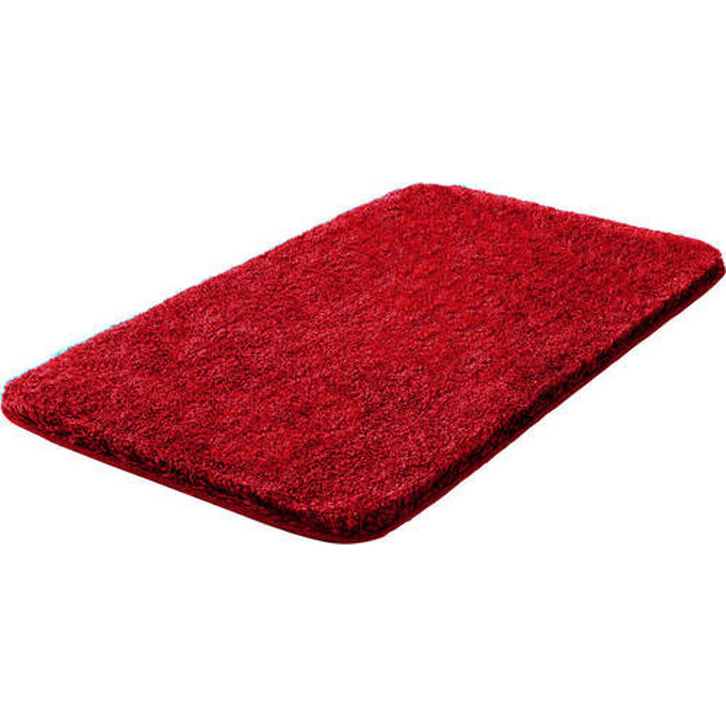 Thumbnail - Grund Badteppich Melange, Rot, Textil, Abstraktes, rechteckig, 50x80 cm, Oeko-Tex® Standard 100, Made in Europe, für Fuß...