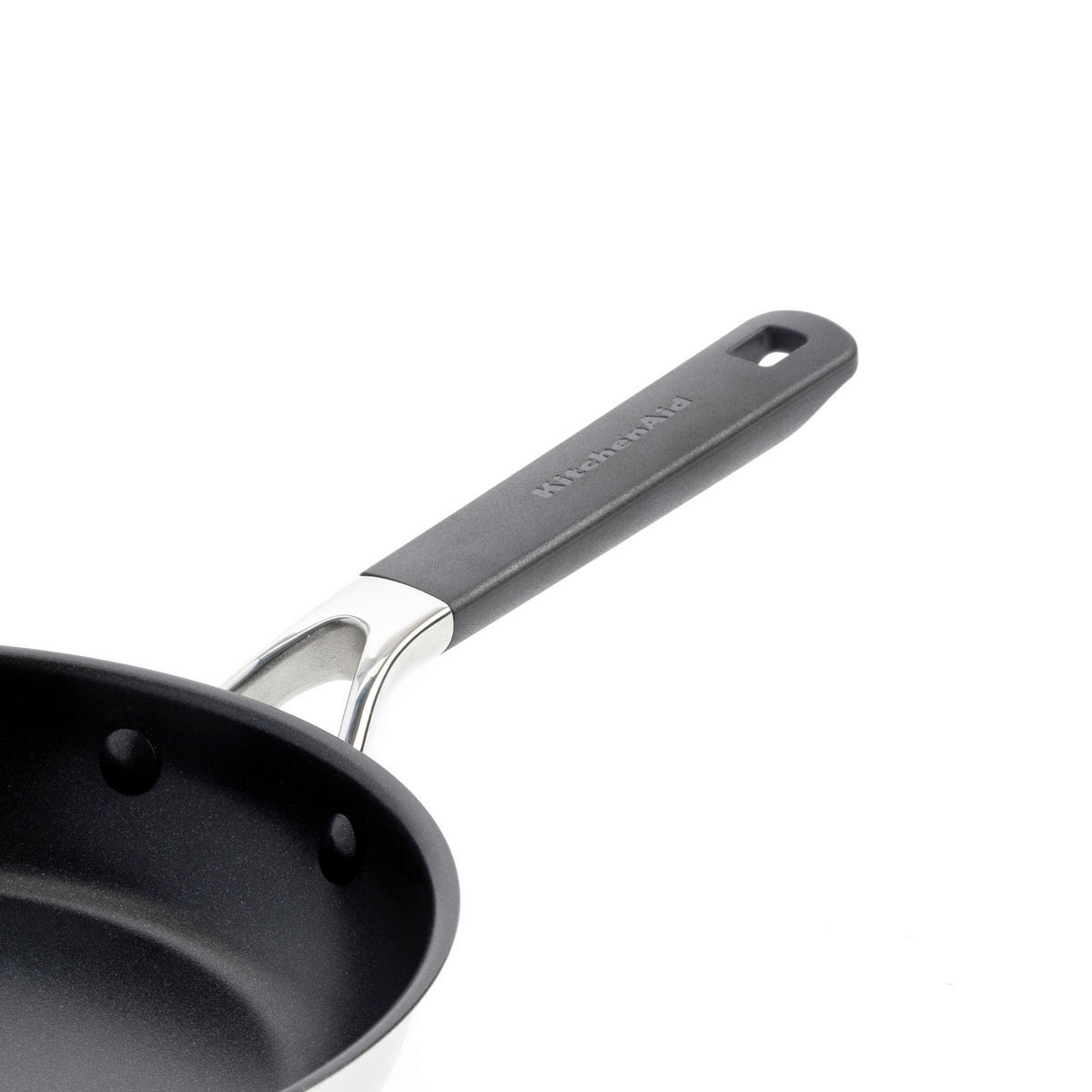 BRATPFANNE Classic Stainless Steel Keramikbeschichtung 28 cm  - Silberfarben, Basics, Kunststoff/Metall (28cm) - Kitchenaid