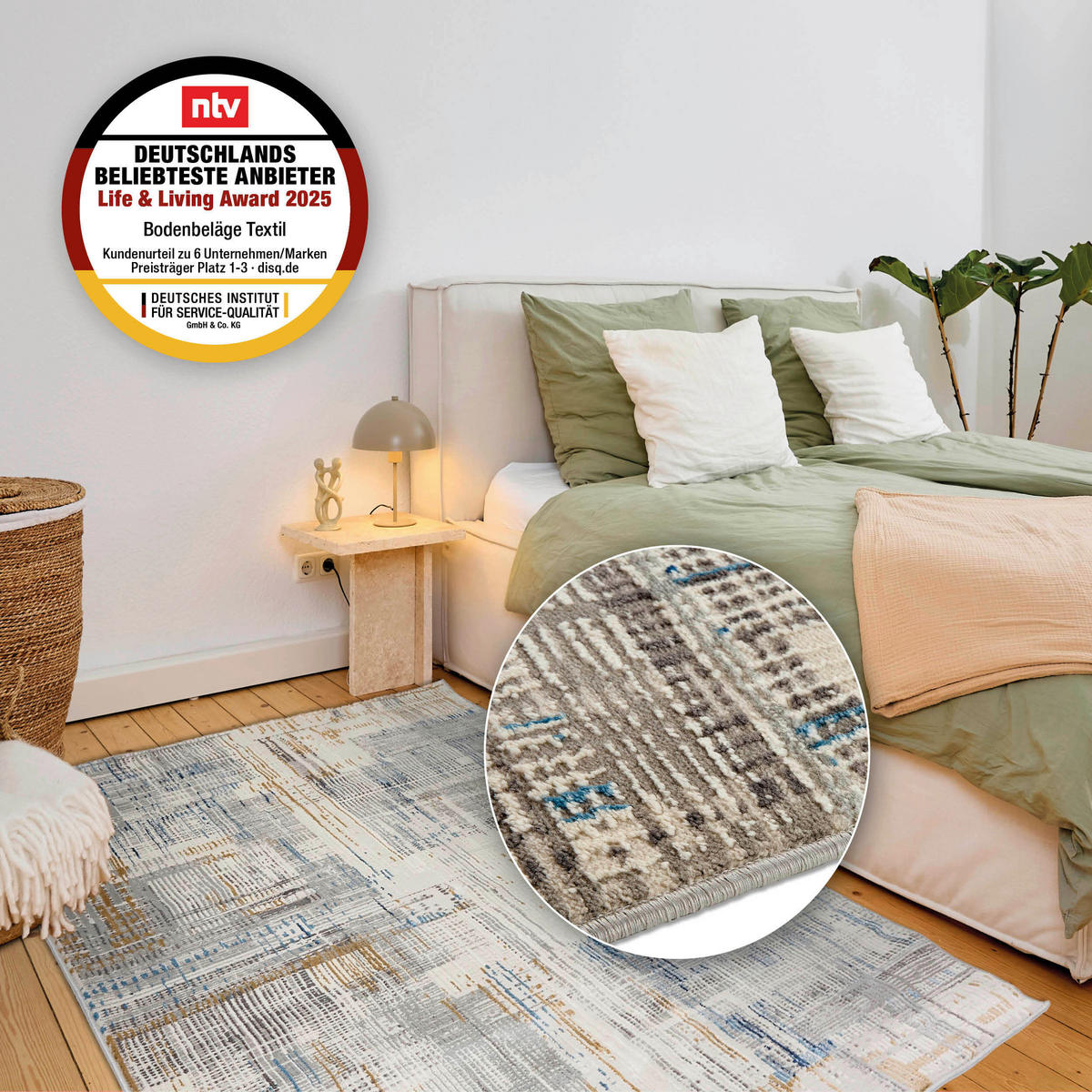 WEBTEPPICH 160/230 cm Jules Grau rechteckig  - Grau, Basics, Kunststoff/Textil (160/230cm) - Astra