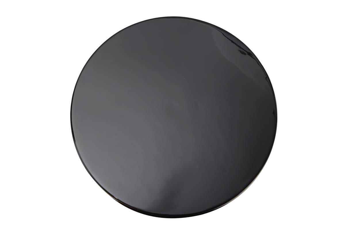 BEISTELLTISCH 51/51/47 cm Schwarz, Goldfarben rund  - Goldfarben/Schwarz, Trend, Metall (51/51/47cm) - Kayoom