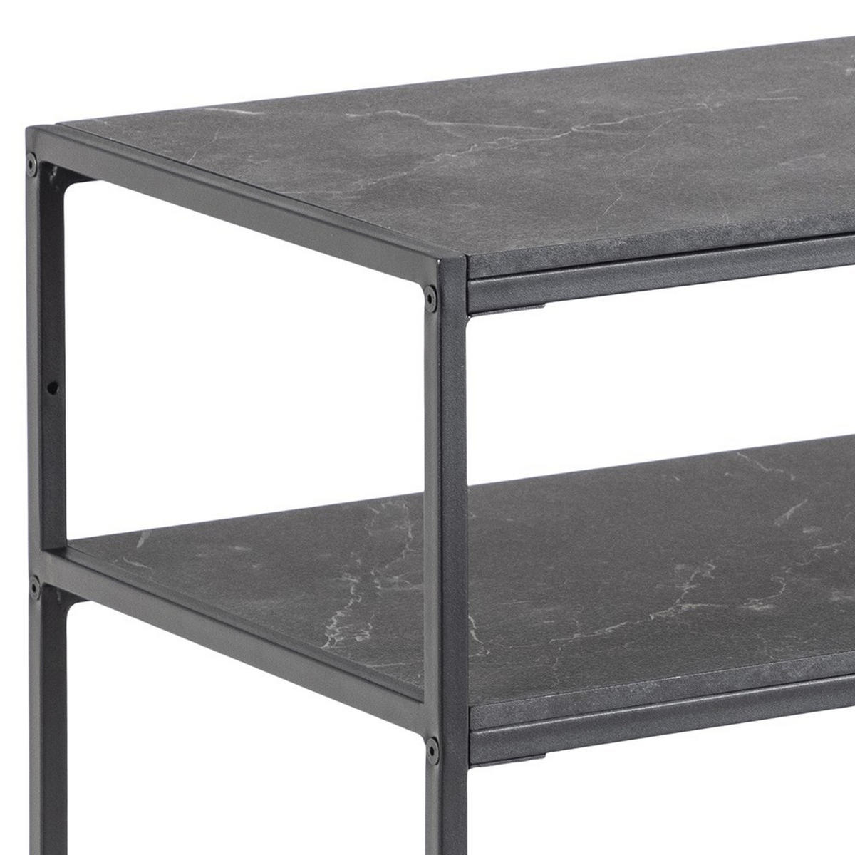 KONSOLBORD i trämaterial 100/35/79 cm    - svart, Design, metall/trämaterial (100/35/79cm) - Best Price