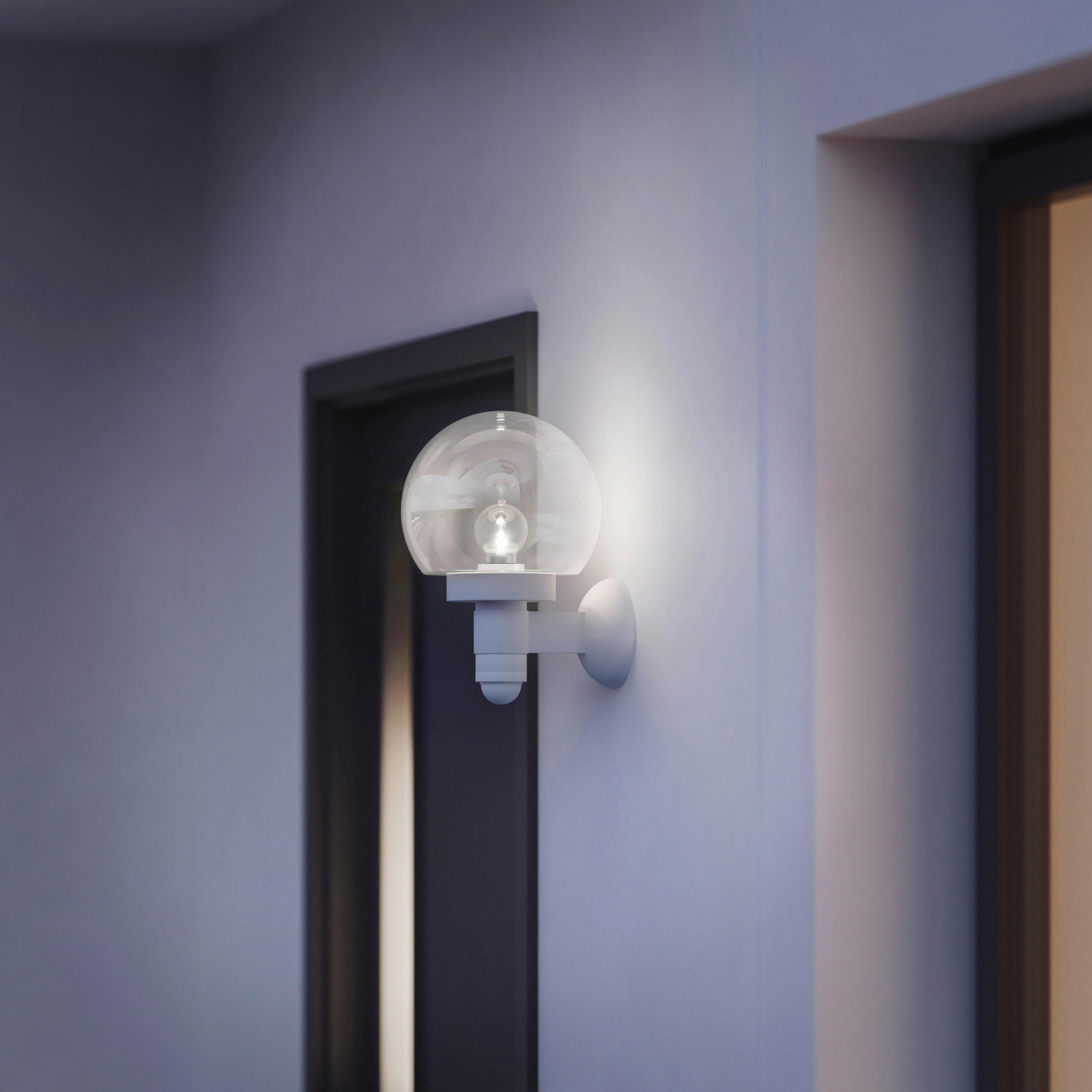 AUßENWANDLEUCHTE 25,7/21,5/33 cm   - Weiß, Design, Kunststoff (25,7/21,5/33cm) - Steinel