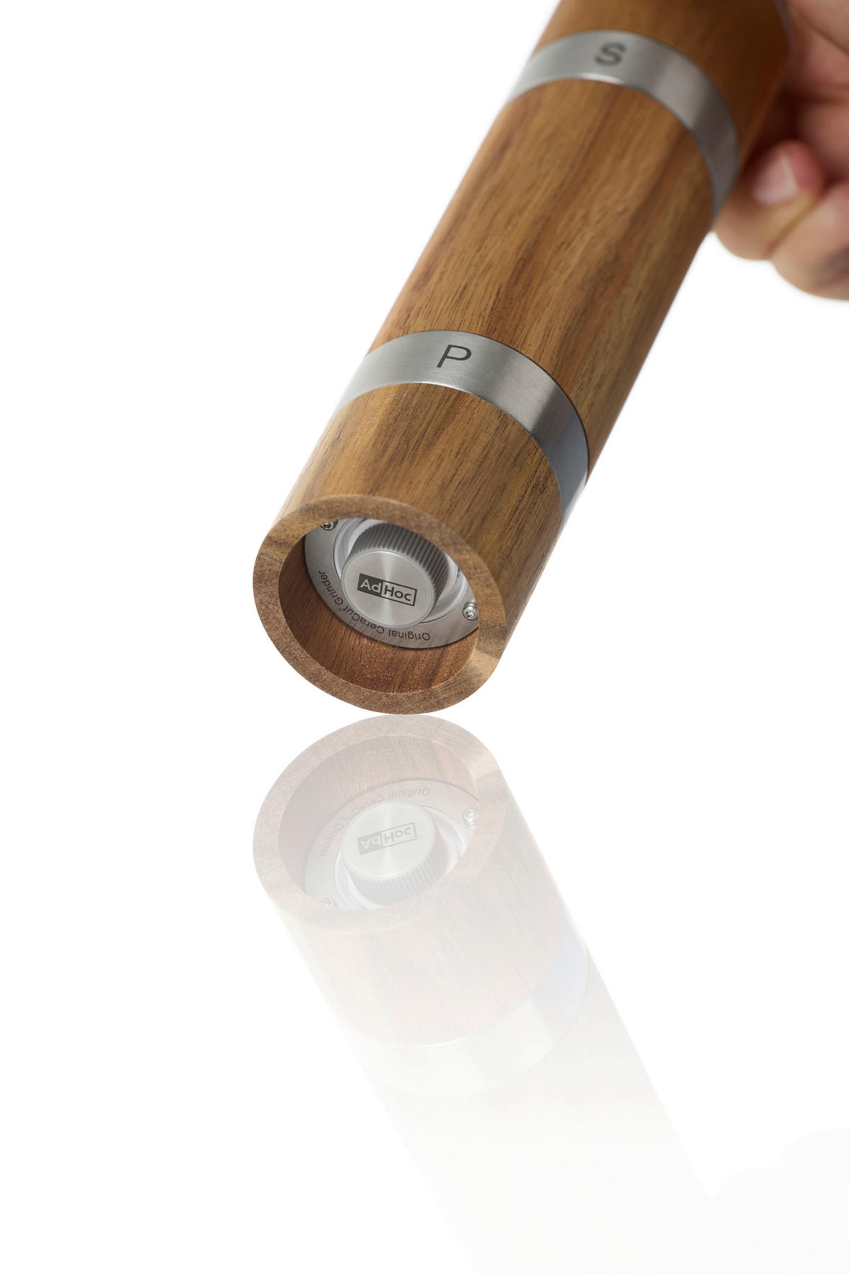Doppelmühle DUOMILL  - Akaziefarben, Basics, Holz/Keramik (5,5/21/5,5cm) - AdHoc