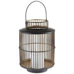LATERNE - Goldfarben/Schwarz, Design, Metall (20/30cm) - Ambia Home