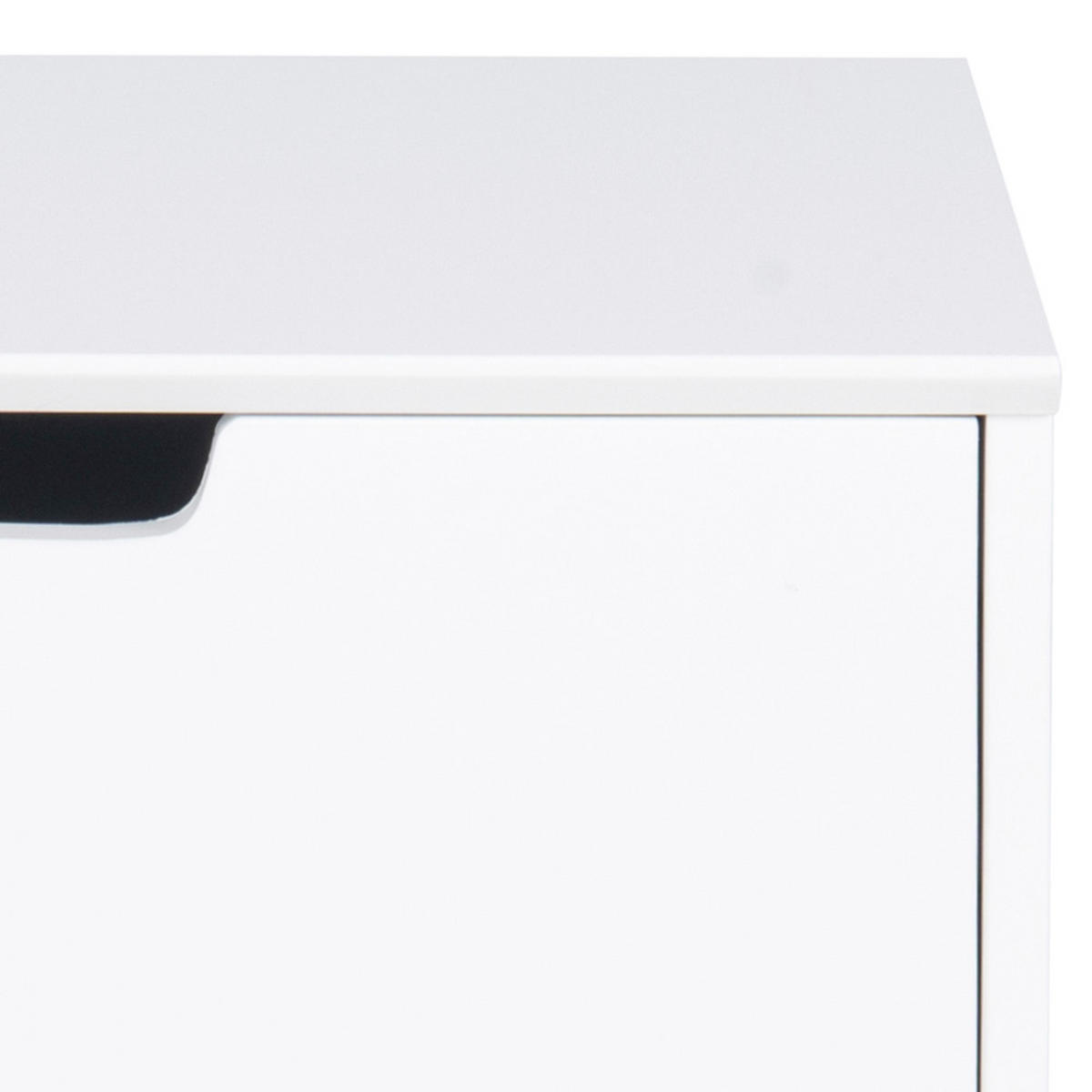 NACHTSCHRANK 40/61,5/30 cm  - Weiß, Design, Holzwerkstoff/Metall (40/61,5/30cm) - Carryhome