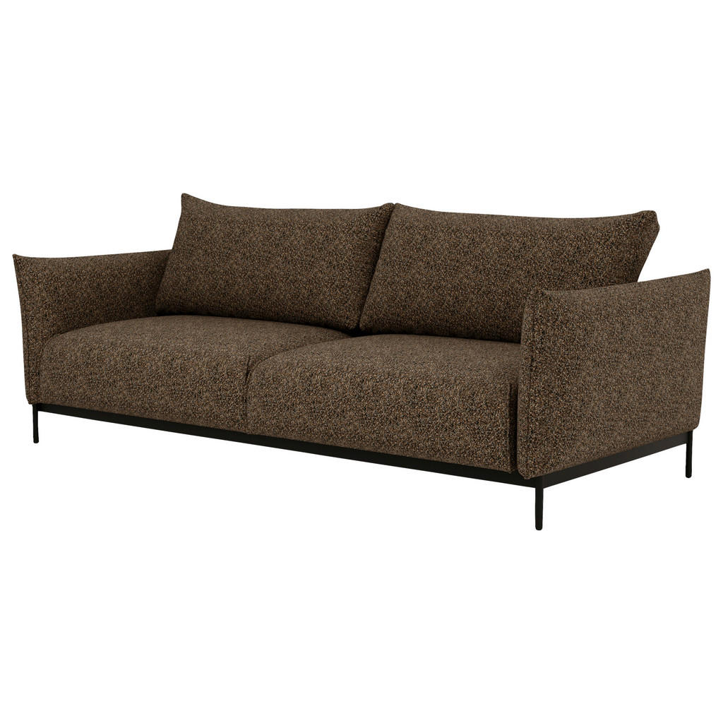 Thumbnail - Livetastic Sofa, Braun, Textil, 3-Sitzer, Füllung: Taschenfederkern, Schaumstoff, 223x96x95 cm, Made in EU, Liegefunktio...