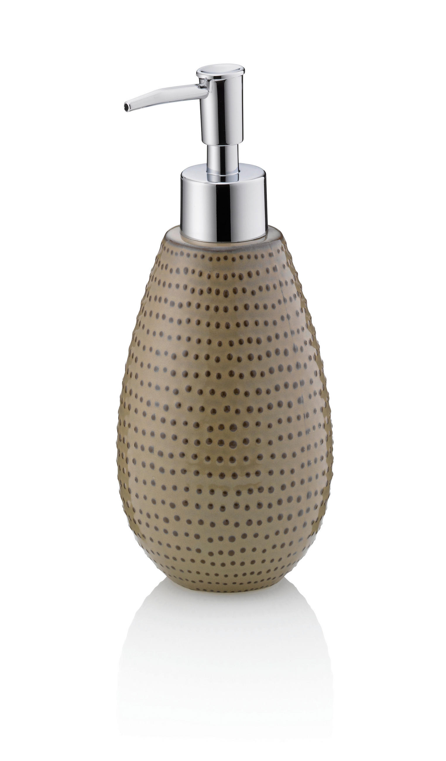 SEIFENSPENDER Dots  - Mokka, Basics, Keramik (8/19,5cm) - Kela
