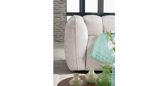 ECKSOFA in Chenille Creme  272/172 cm  - Creme/Schwarz, KONVENTIONELL, Kunststoff/Textil (272/172cm) - Carryhome