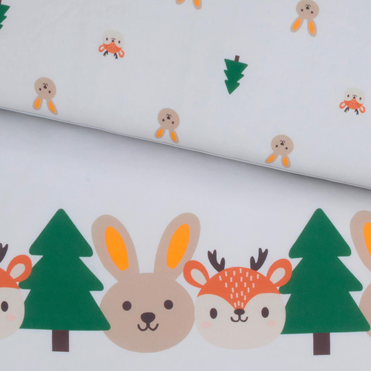 BABYBETTWÄSCHESET 100/135 cm  - Weiss/Beige, Basics, Textil (100/135cm) - Patinio