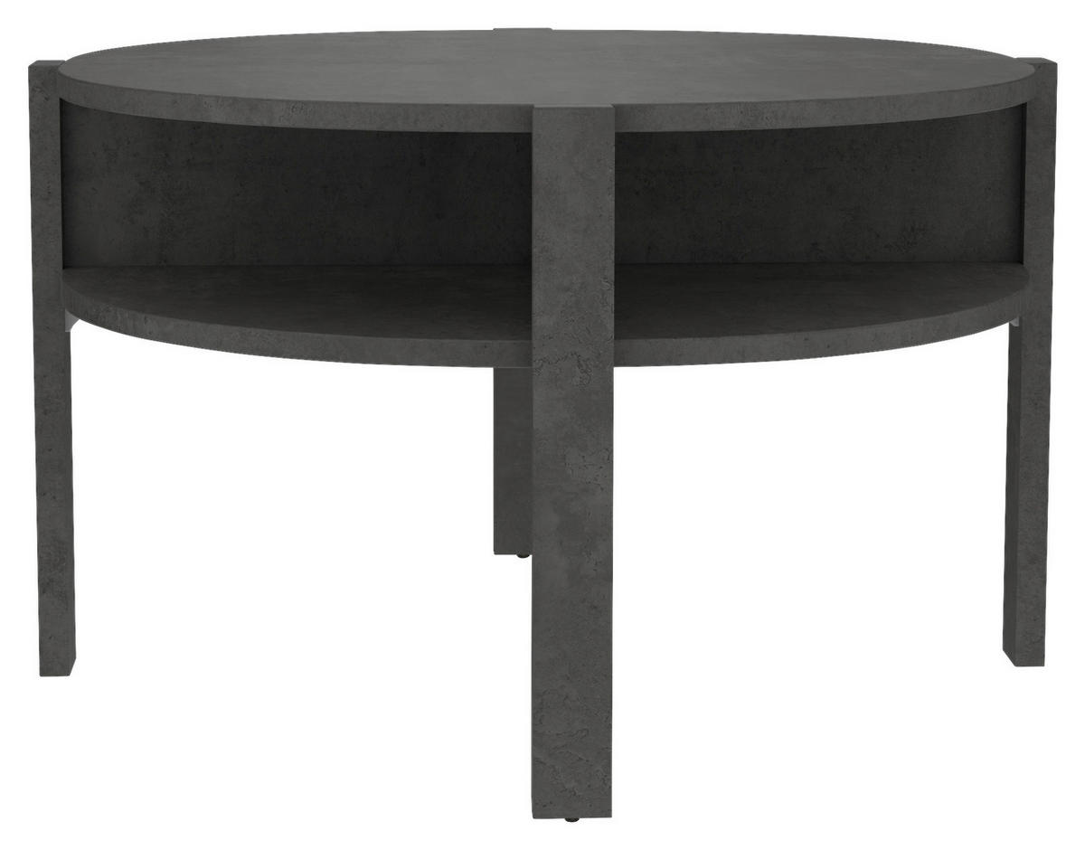 COUCHTISCH in Holzwerkstoff 74,4/74,4/45,5 cm  - Schwarz, Design, Holzwerkstoff (74,4/74,4/45,5cm) - Ti'me