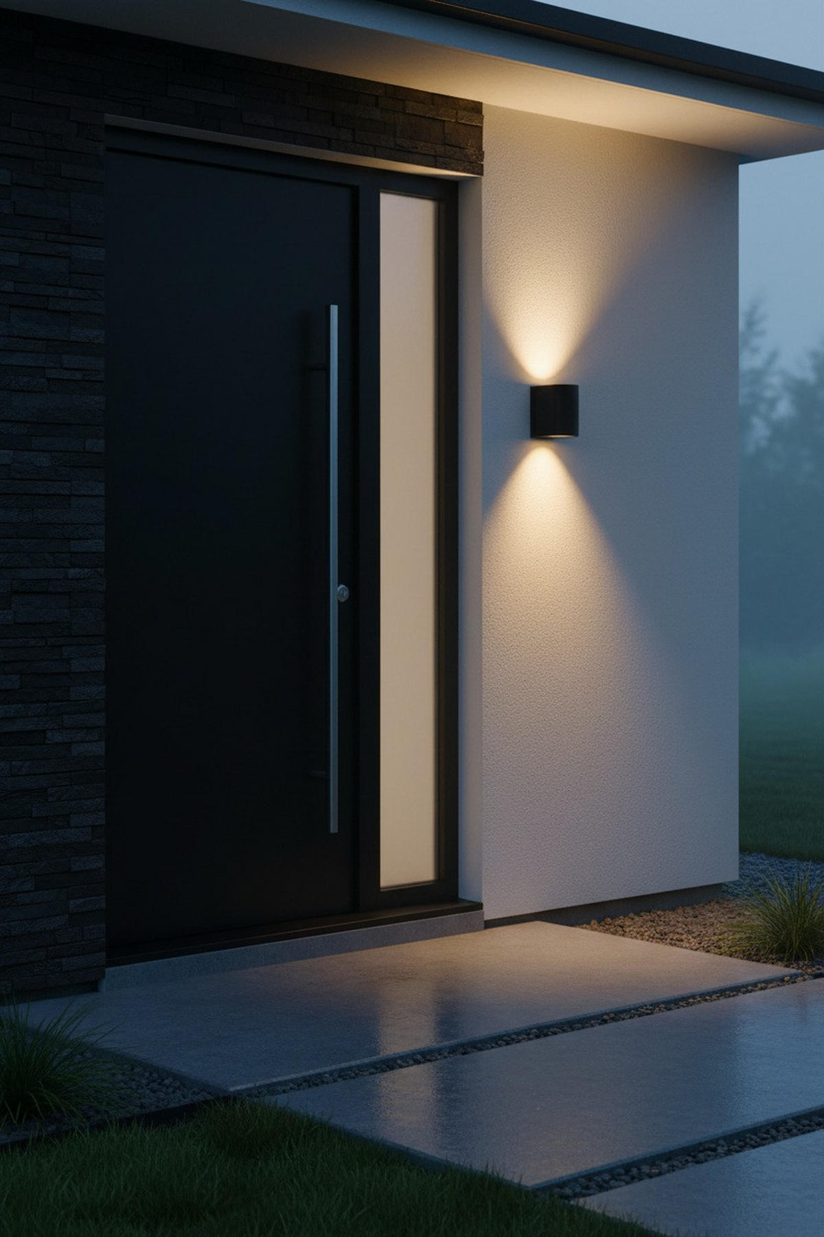 AUßENWANDLEUCHTE Alor 7/10/9 cm  - Schwarz, Basics, Kunststoff/Metall (7/10/9cm) - Markslöjd