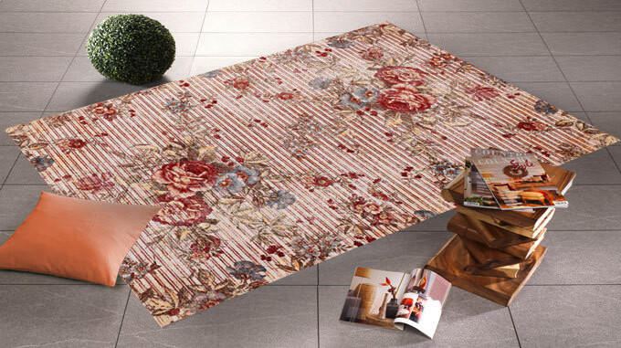 Thumbnail - Novel Webteppich Rainbow Rose, Mehrfarbig, Textil, Abstraktes, rechteckig, 70x140 cm, in verschiedenen Größen erhältlich...