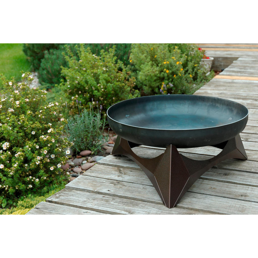 Thumbnail - Ambia Garden Feuerschale Svenskav Arka M 2042, Kupfer, Rost, Metall, 45x25x45 cm, Grüner Punkt, Made in Europe, Handmad...