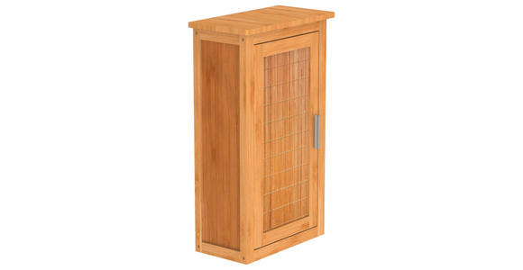 HÄNGESCHRANK 40,0/70,0/20,0 cm  - Silberfarben, Natur, Holz/Metall (40,0/70,0/20,0cm) - Carryhome
