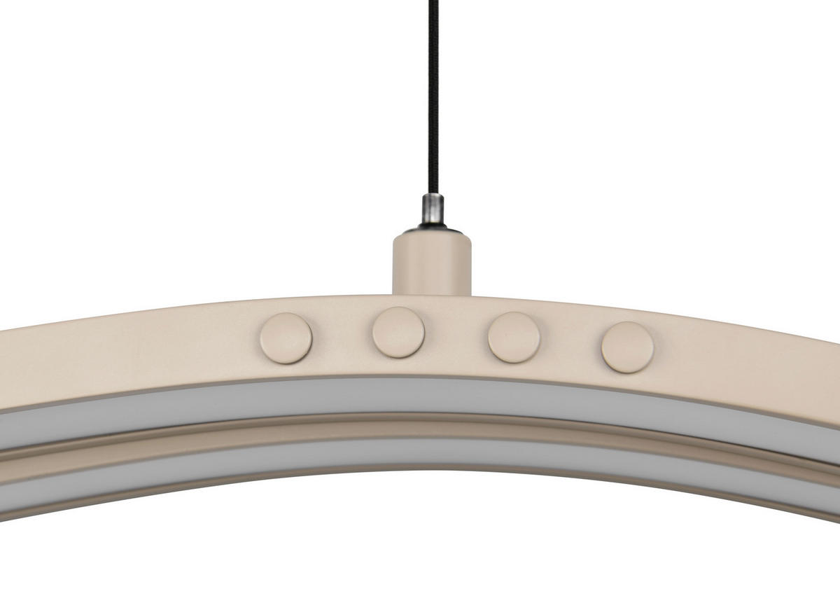 LED-HÄNGELEUCHTE Spider 130/13,8/170 cm   - Beige/Grau, Design, Metall (130/13,8/170cm) - Trio Leuchten
