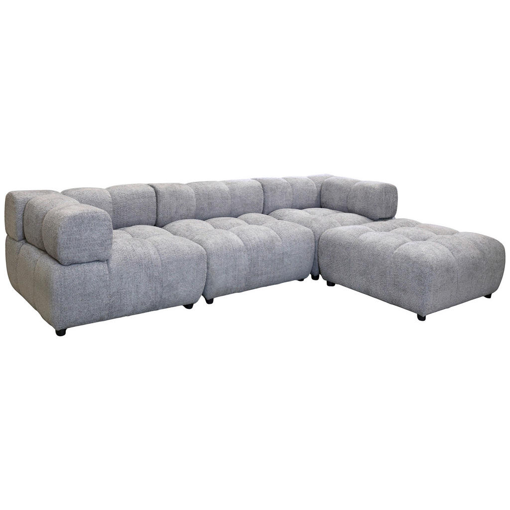 Thumbnail - Mid.you Ecksofa Zak, Grau, Textil, 3-Sitzer, seitenverkehrt montierbar, L-Form, 280x186 cm, Made in EU, Wohnzimmer, Sofa...