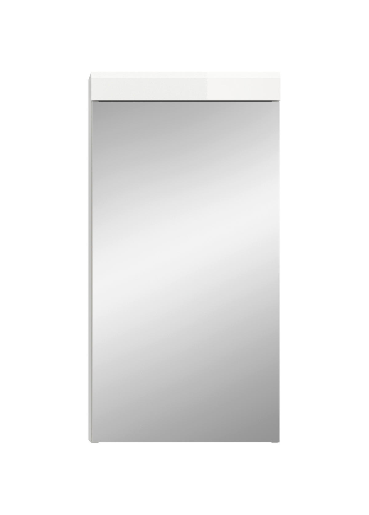 SPIEGELSCHRANK 40/79/18 cm  - Weiß, Trend, Glas/Holzwerkstoff (40/79/18cm) - MID.YOU