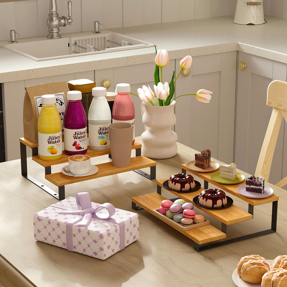 GEWÜRZREGAL - Naturfarben, Basics, Naturmaterialien/Metall (32/23.2/11,5cm)