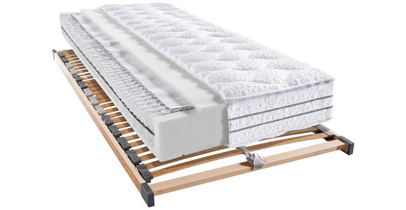 TASCHENFEDERKERNMATRATZE 90/200 cm Höhe ca. 24 cm  - Weiß, Basics, Textil (90/200cm) - Novel