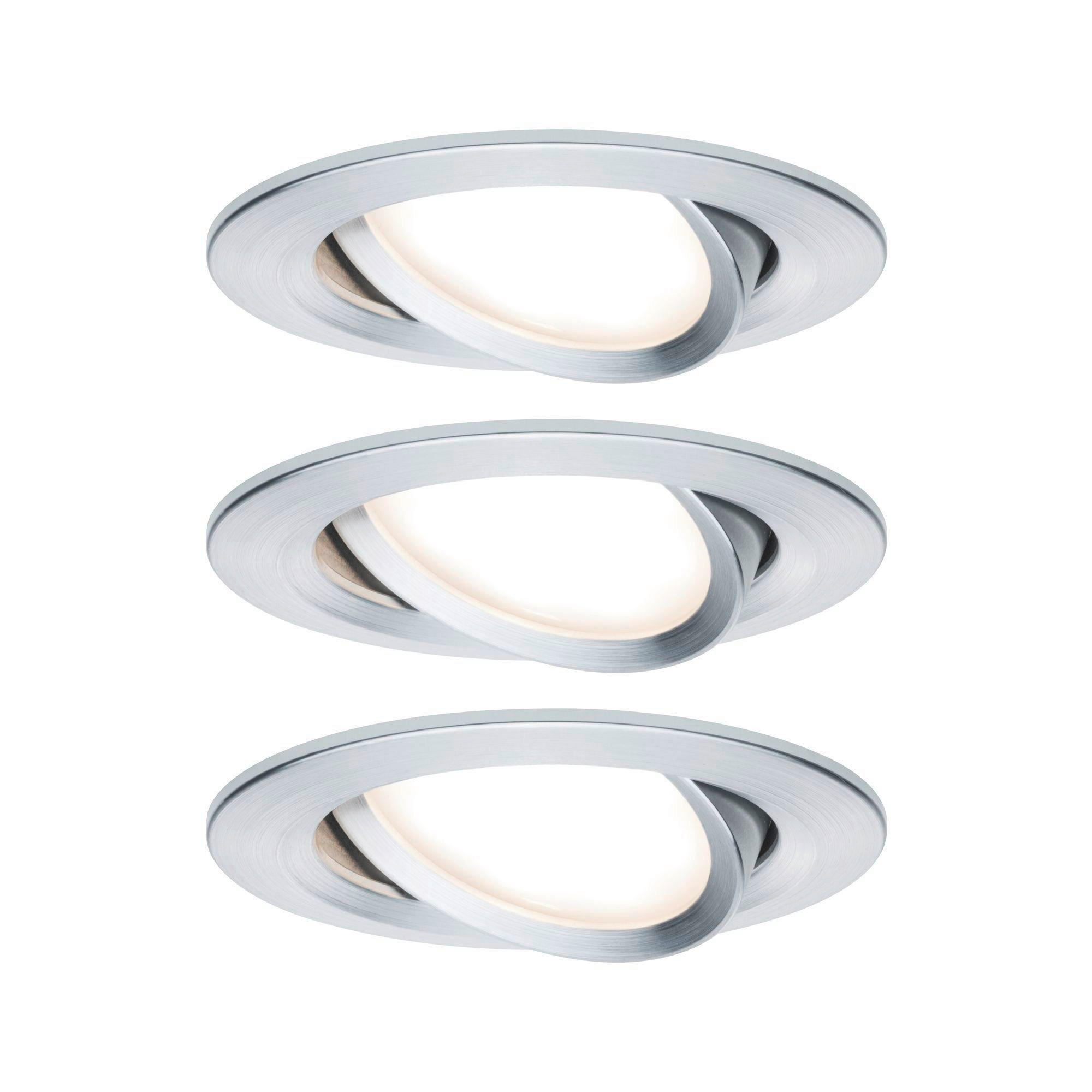 LED-DECKENLEUCHTE  - Alufarben, Basics, Metall (8,4cm) - Paulmann