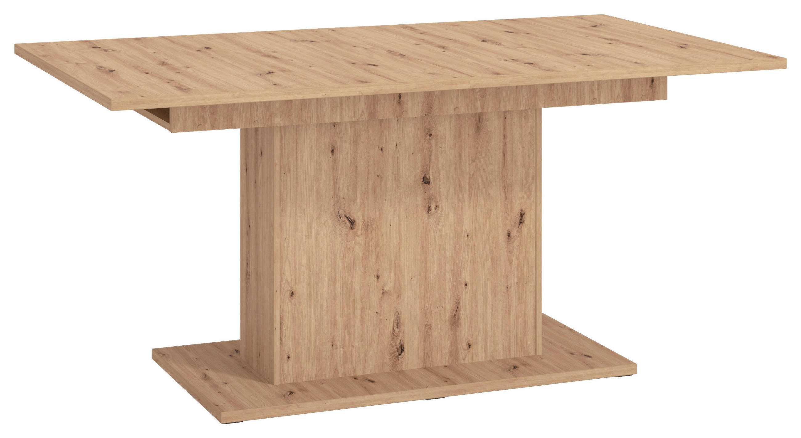 KIHÚZHATÓ ASZTAL - tölgyfa színű, Basics, faalapú anyag (160-200/76/92cm) - Carryhome