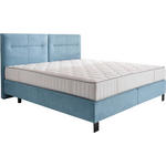 BOXSPRINGBETT 160/220 cm  in Pastellblau  - Pastellblau/Schwarz, KONVENTIONELL, Textil/Metall (160/220cm) - Esposa