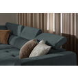 ECKSOFA in Struktur Dunkelgrau  205/284 cm  - Dunkelgrau/Schwarz, Design, Kunststoff/Textil (205/284cm) - Xora