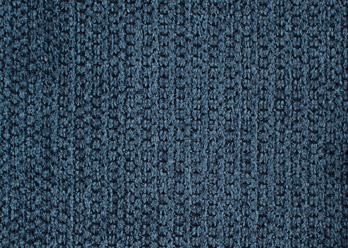 ECKSOFA in Flachgewebe Dunkelblau  - Schwarz/Dunkelblau, Design, Textil/Metall (297/174cm) - Beldomo Style