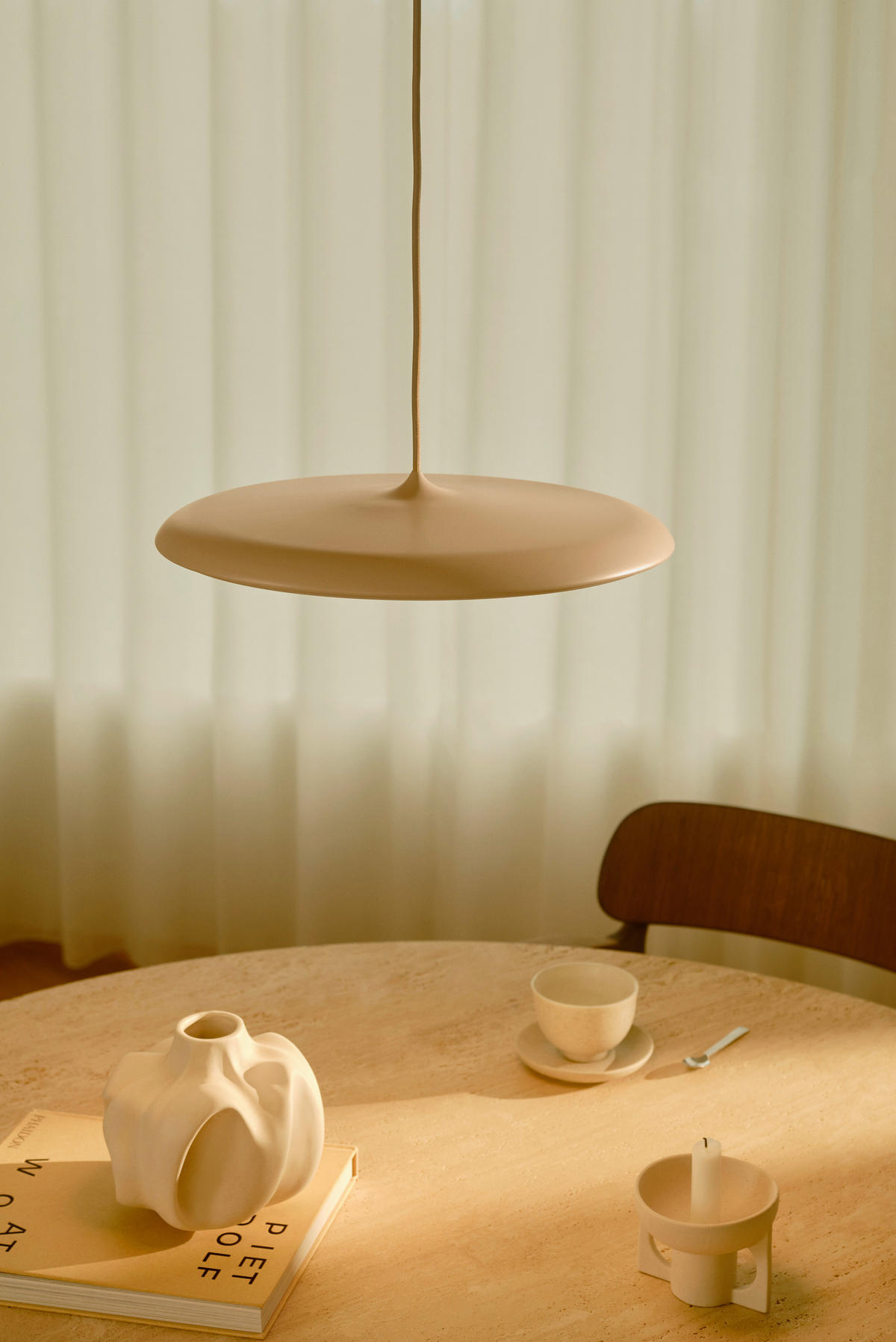 LED-HÄNGELEUCHTE 40/6 cm   - Hellrosa, Design, Metall (40/6cm) - Nordlux
