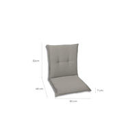 SESSELAUFLAGENSET meliert  - Grau, Basics, Textil (50/7/100cm)