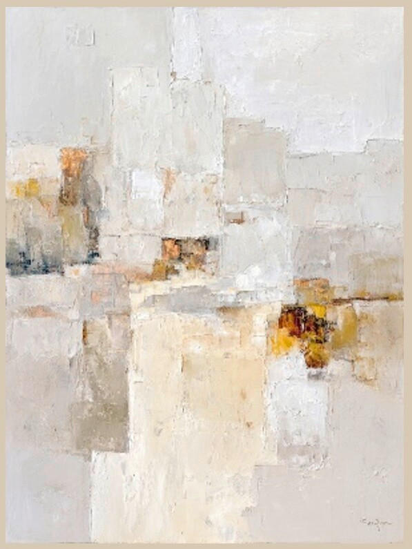 LEINWANDBILD Abstraktes 90/120 cm  - Multicolor, Basics, Holz/Papier (90/120cm) - Euroart