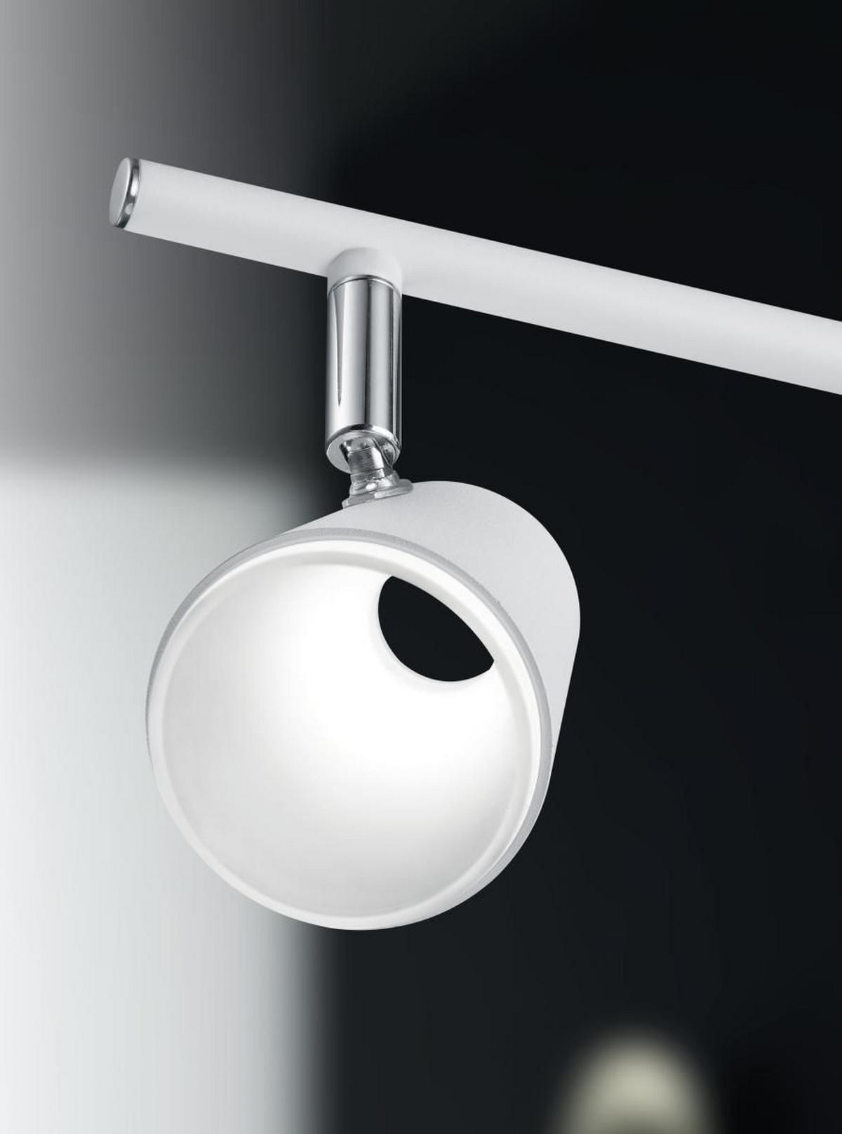 LED-STRAHLER 81,5/20/8 cm   - Chromfarben/Weiß, Design, Metall (81,5/20/8cm) - Trio Leuchten