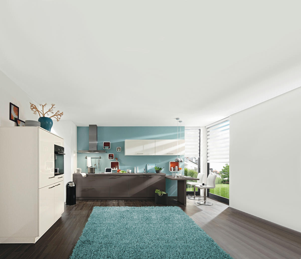 EINBAUKÜCHE   - Design, Holzwerkstoff - Novel