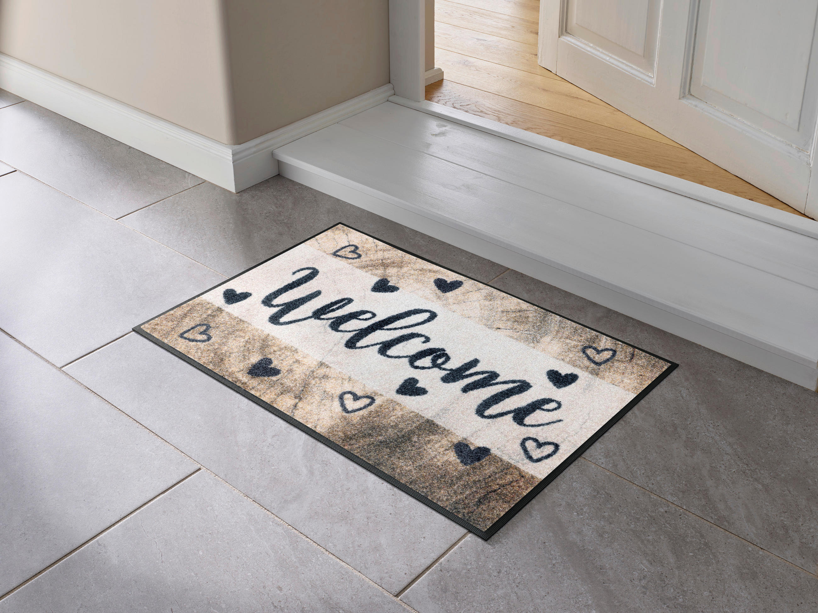 FUßMATTE  50/75 cm  Braun  - Braun, KONVENTIONELL, Kunststoff/Textil (50/75cm) - Esposa