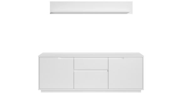 TV-ELEMENT Weiß  169/180/38 cm  - Weiß, MODERN, Holzwerkstoff (169/180/38cm) - Carryhome