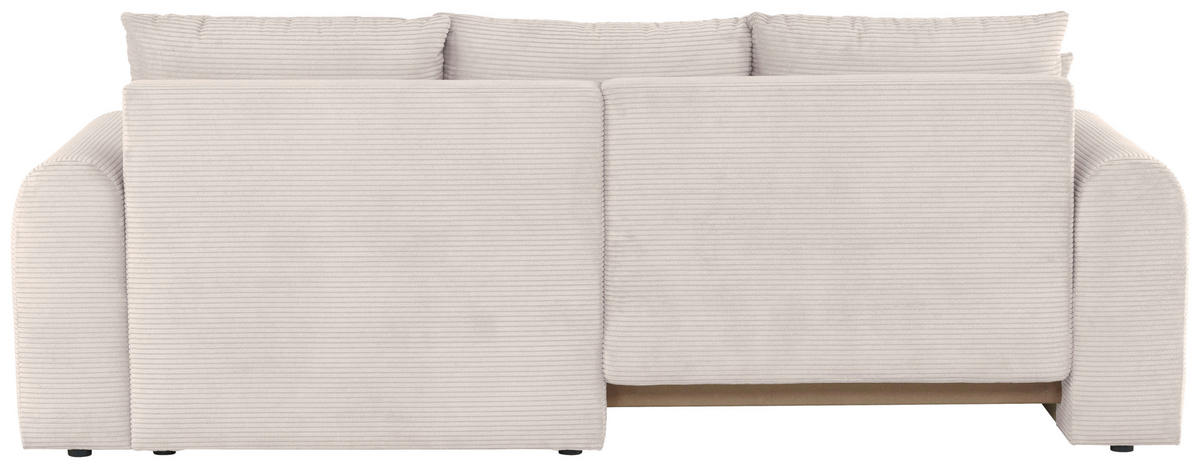 ECKSOFA in Cord Weiss  - Weiss, Design, Textil (250/151cm) - MID.YOU