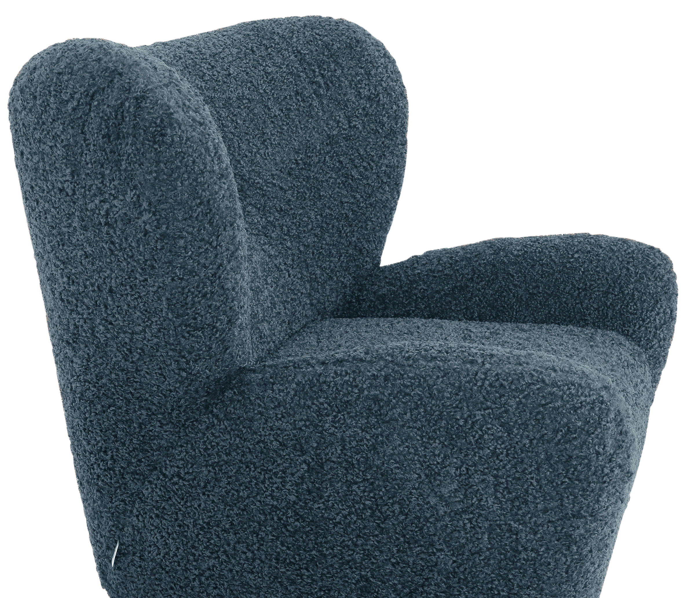 SESSEL Plüsch Petrol    - Petrol/Schwarz, KONVENTIONELL, Holz/Textil (90/93/92cm)