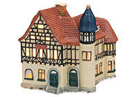XXXLutz Dekohaus Braun, Rot, Beige 15x17x12 cm