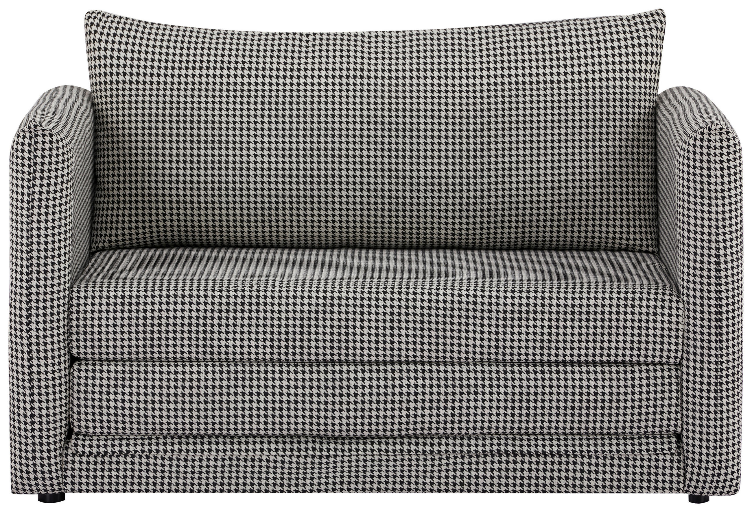 BÄDDSOFFA i jacquard svart, vit  - vit/svart, Modern, textil/plast (119/79/76cm) - MID.YOU