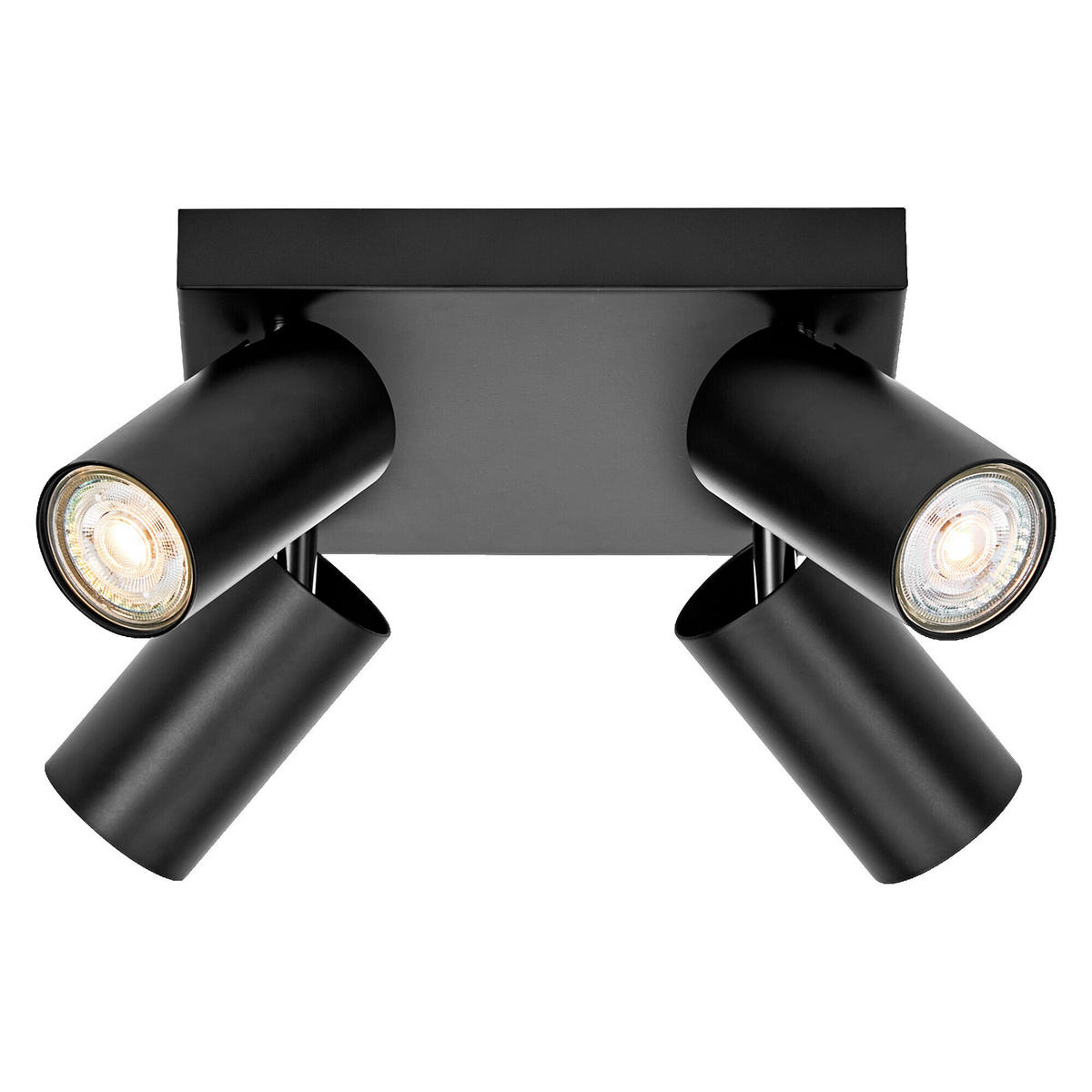 LED-STRAHLER 20/20/14 cm   - Schwarz, Basics, Metall (20/20/14cm) - Osram